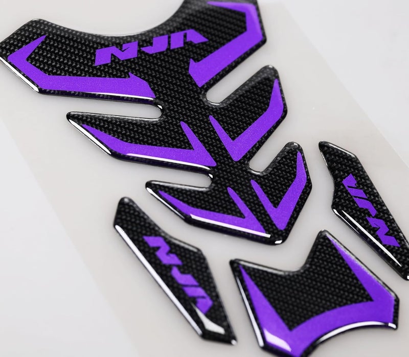 REVSOSTAR 5D Real Carbon Fiber, Motorcycle Decal Vinyl Tank Protector, Tank Pad for NJ 650 ZX636 ZX600 ZX-10R ZX14 ZX1400 ZX14R ABS 1000 ZX100,Offering an alternative nj tank pad - Image 5